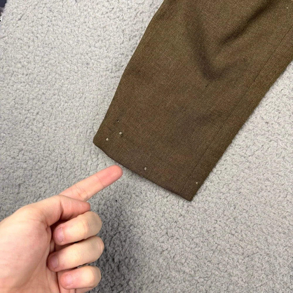 VTG Army Jacket Mens 36R Wool Military IKE Field Coat 50s Armored Patch